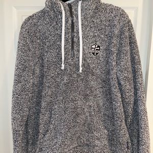 Providence College Fuzzy Quarter Zip with Hood
